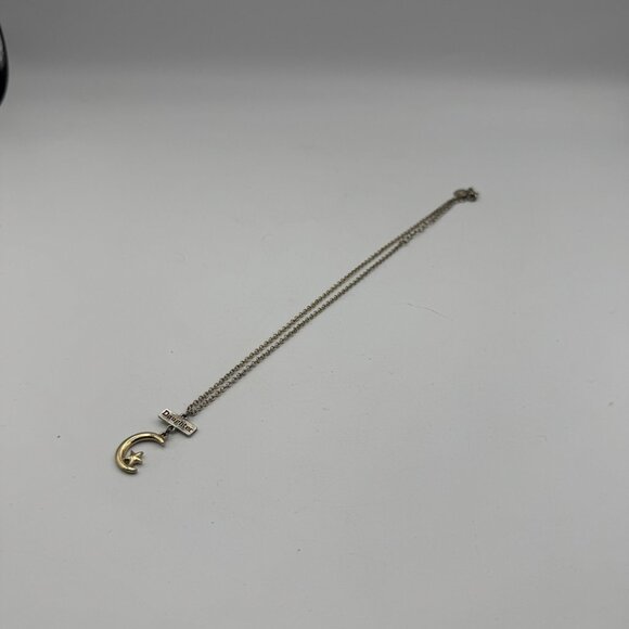 Gold-Tone Moon & Star Pendant Daughter Necklace With Adjustable Chain - Picture 2 of 5